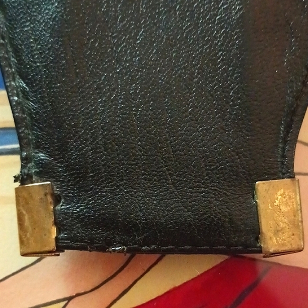 Vtg 1940s Roger’s E-Z-Lok Pipe Tobacco Pinch Loader Zippered Leather Pouch - Picture 5 of 8